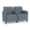 Lesro Siena Lounge Reception 2 Seat Tandem Seating, Black, RF Serene Upholstery SN2103 - alternate 1